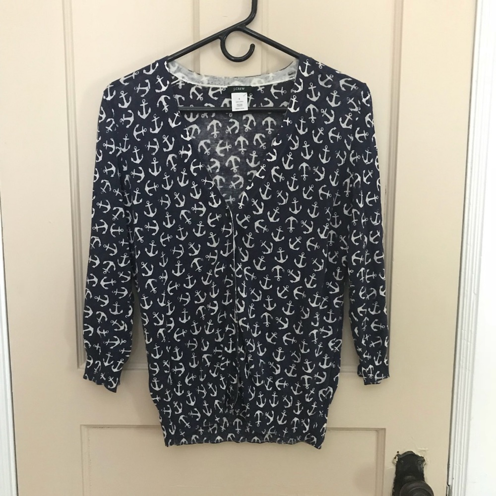 J Crew anchor sweater